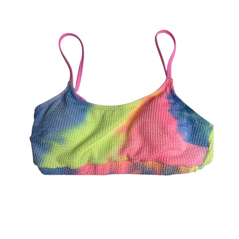 Cupshe NWT Tie-Dye Wash Textured Scoop Neck Top & High Waist Bikini Set Size M - Picture 4 of 12
